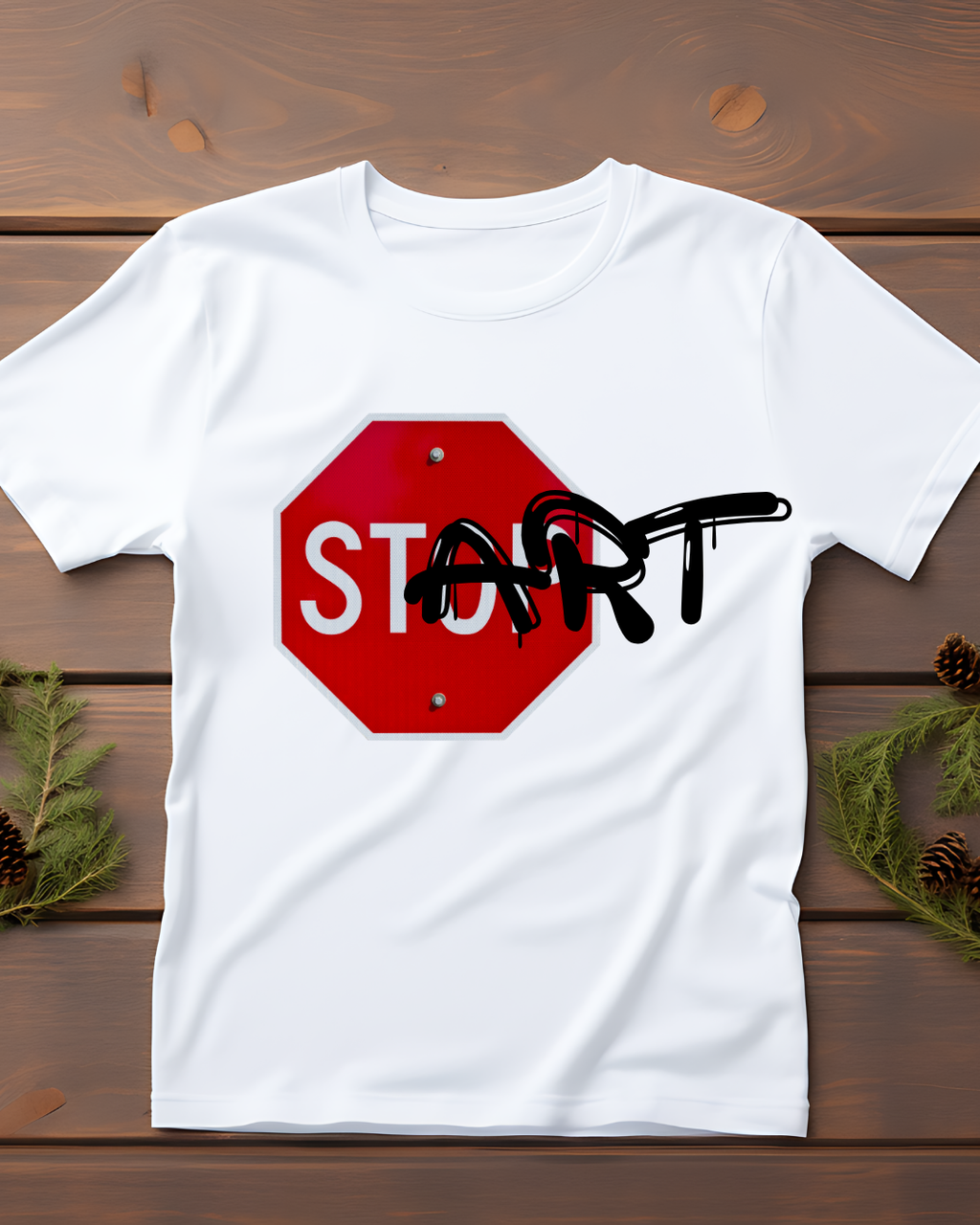 Start Sign Graphic T-Shirt
