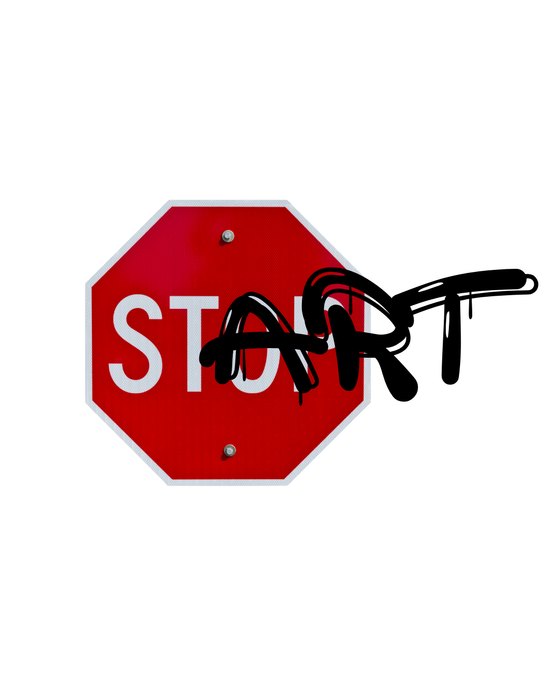 Start Sign Graphic T-Shirt