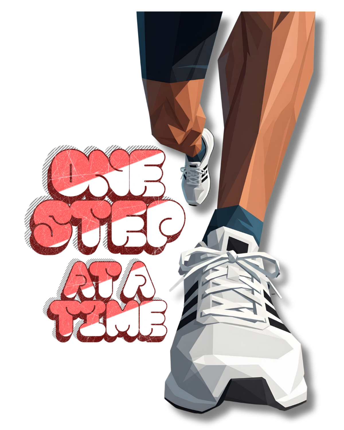 One Step At A Time Graphic T-Shirt