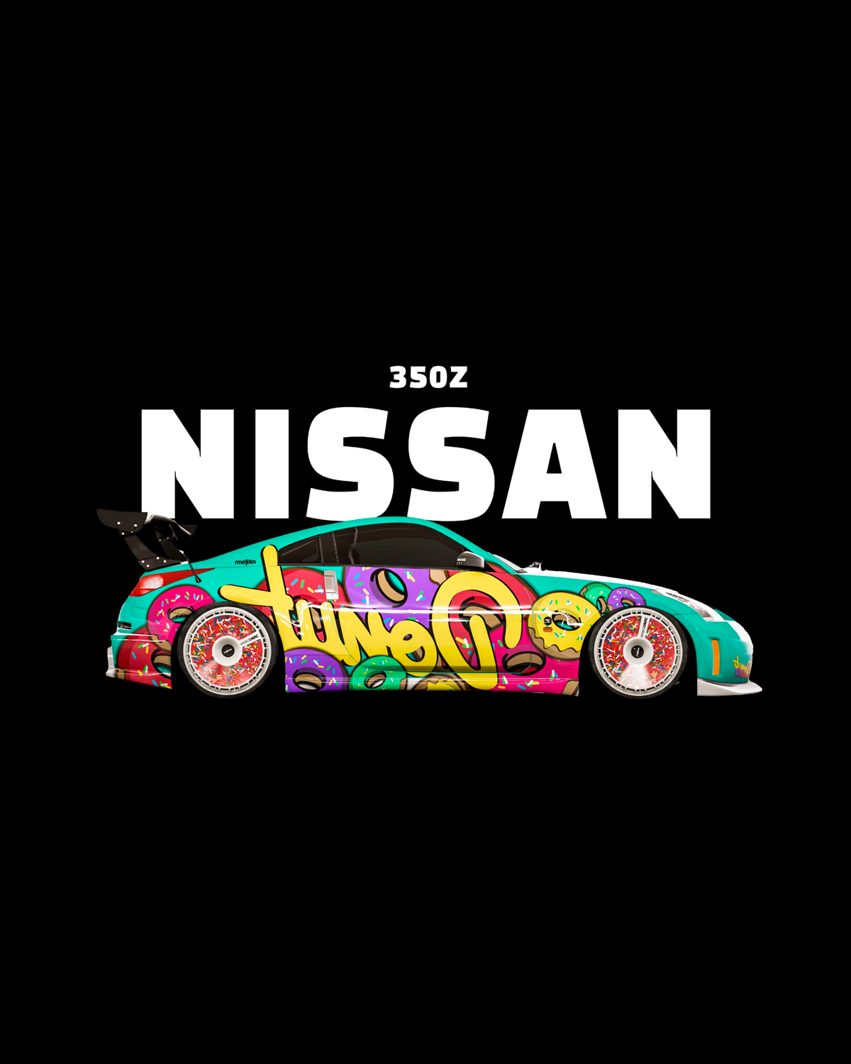 Nissan 350Z Graffiti Car Graphic T-Shirt