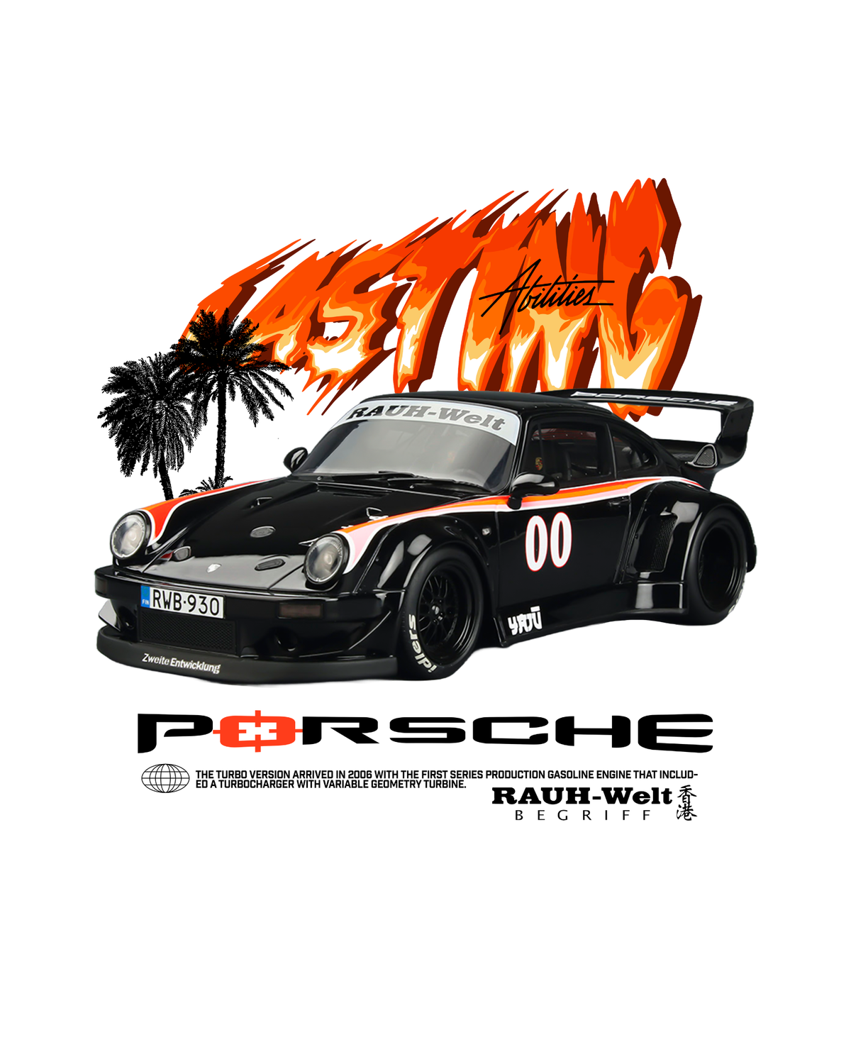 Porsche RWB – Automotive Graphic T-Shirt