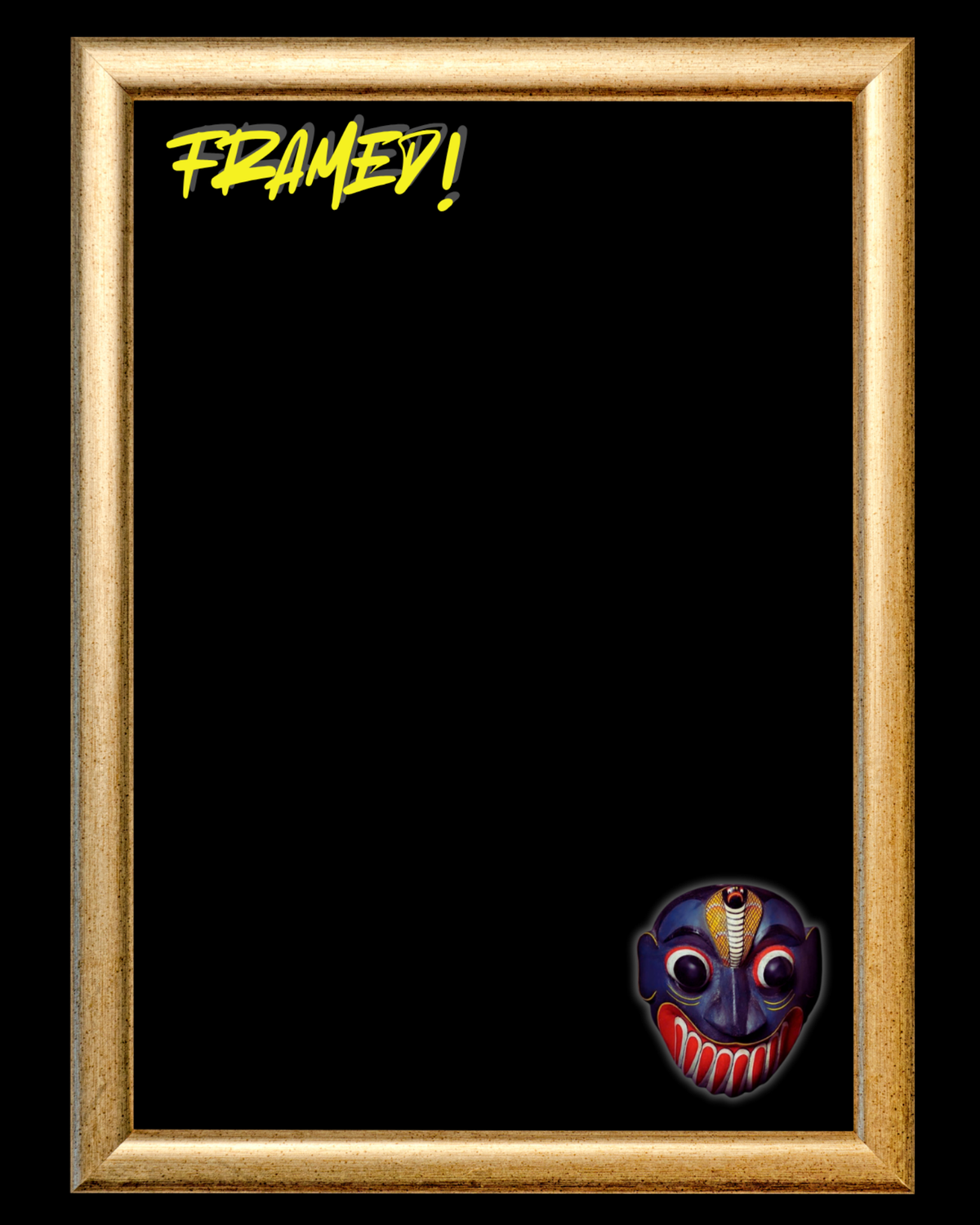 Framed Mask Graphic T-Shirt
