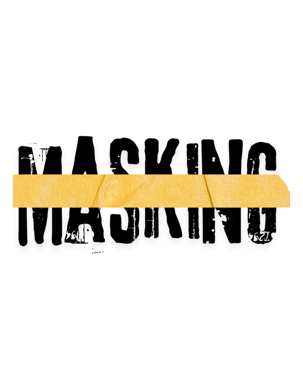 Masking Tape Graphic T-Shirt