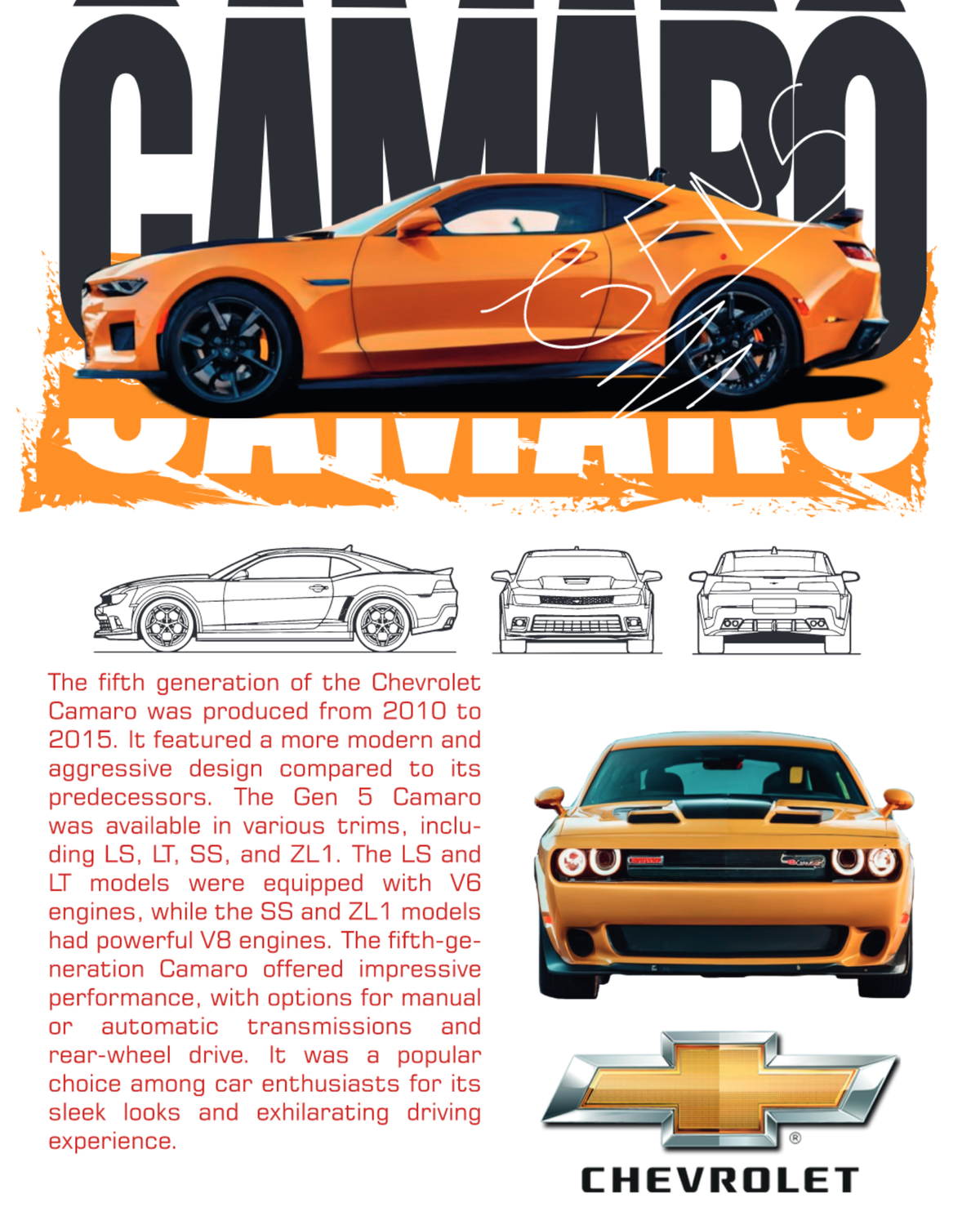 Chevrolet Camaro Graphic T-Shirt