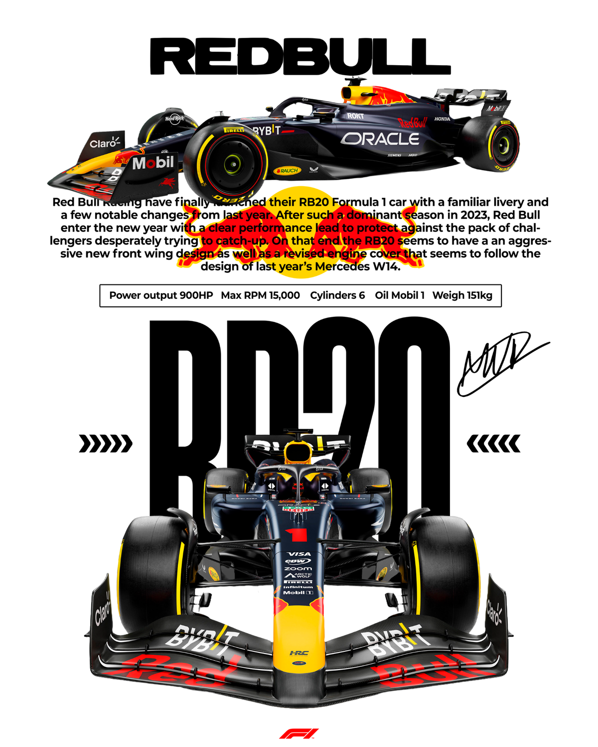 Red Bull F1 Racing Graphic T-Shirt